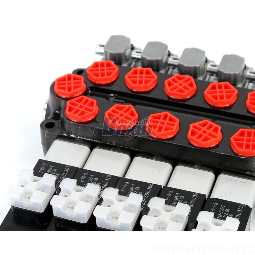 Wholesale Q45 Solenoid And Manual 5 Spool Monoblock Directional Valve from Factory detail image